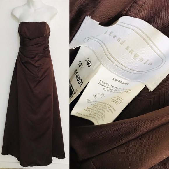 Chic ALFRED ANGELO Classic STRAPLESS Evening Gown Dress Size 4 - Picture 7 of 16